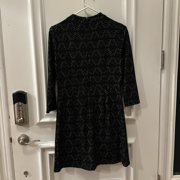 Loft mock turtle neck black dress. Petite size 4 - Picture 4 of 4